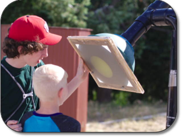 Observing the photosphere of the Sun with the homemade Sun Gun.